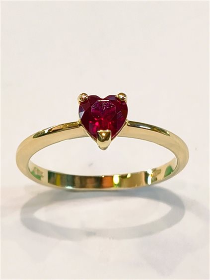 Anello Vidali Gioielli Donna in Oro giallo Rubino sintetico ANOR-84-34 - ANOR-84-34